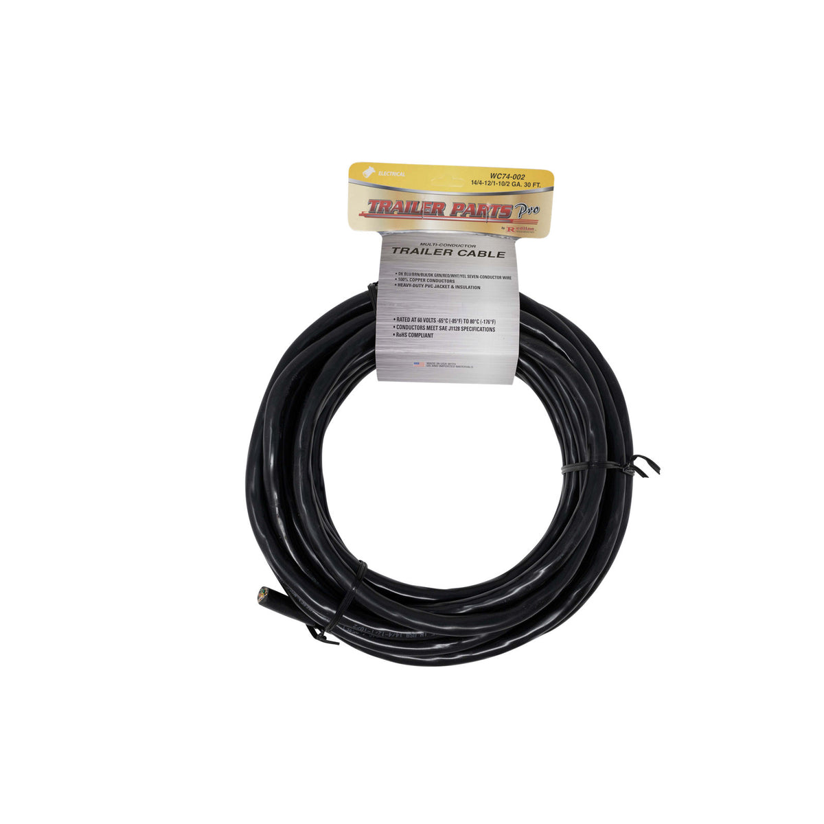 Trailer Parts Pro WC74-002 WIRE, TC 14/4-12/1-10/2 30' COIL SLV