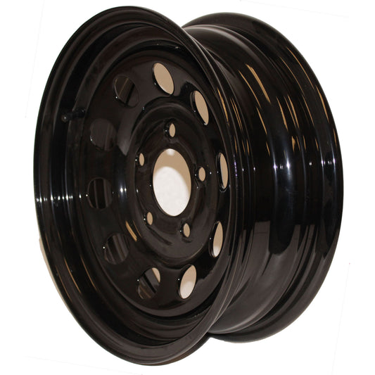 WH155-550BM Wheel Only, 15"X5", 5 on 5" Bolt Pattern, Black Modular, 2150 Lbs