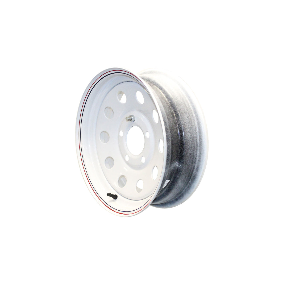 WH155-550WM Wheel Only, 15"X5", 5 on 5" Bolt Pattern, White Modular Wheel, 3.19