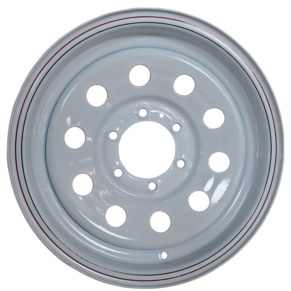 WH166-655WM Wheel Only, 16"x6", 6 on 5.5" Bolt Pattern, Steel White Modular,