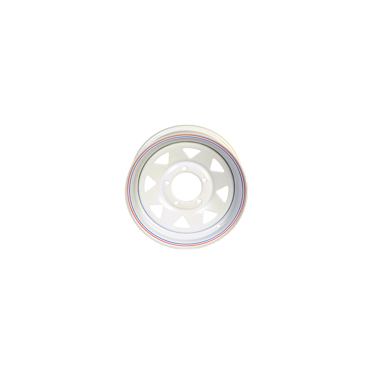 WHI155-555WS Wheel Only, 15"x5", 5 on 5.5" Bolt Pattern, Steel White Spoke,