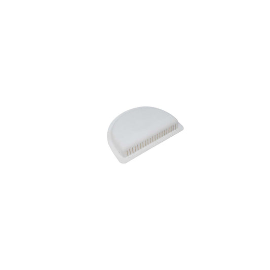WHMAV2 Air Vent, Half-Moon, 8" L X 6" W X 1 1/4" H, White Exterior,