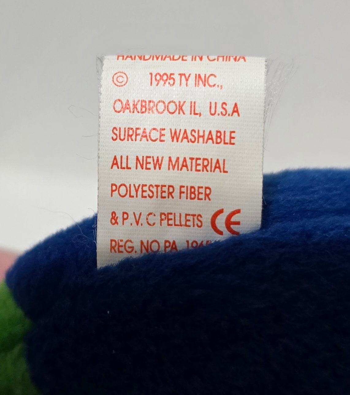 Vintage Inch Worm TY original beanie baby RETIRED Errors misprints 1995 Rare Tag