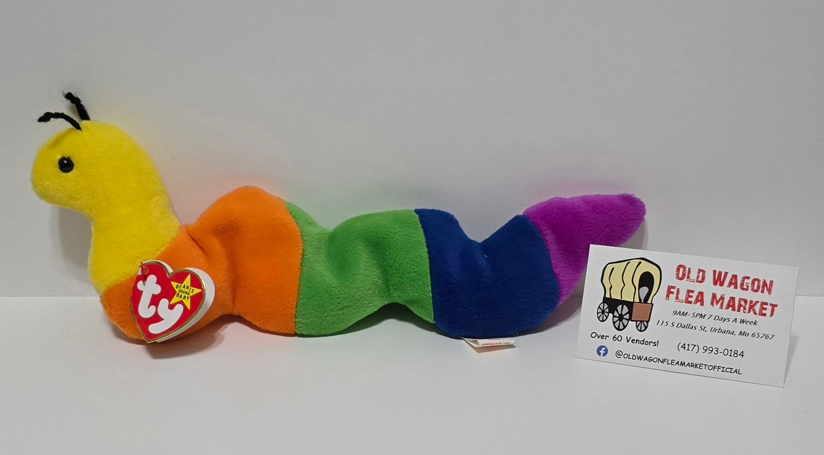 Vintage Inch Worm TY original beanie baby RETIRED Errors misprints 1995 Rare Tag
